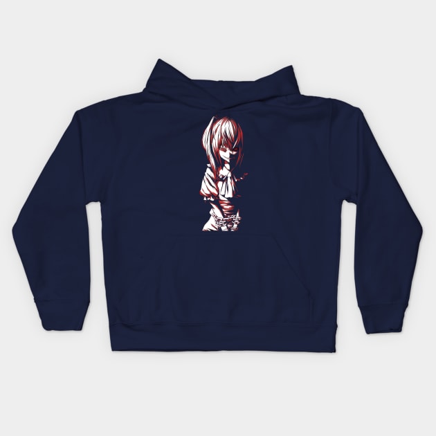 Dark Anime Kids Hoodie by rajjuneja